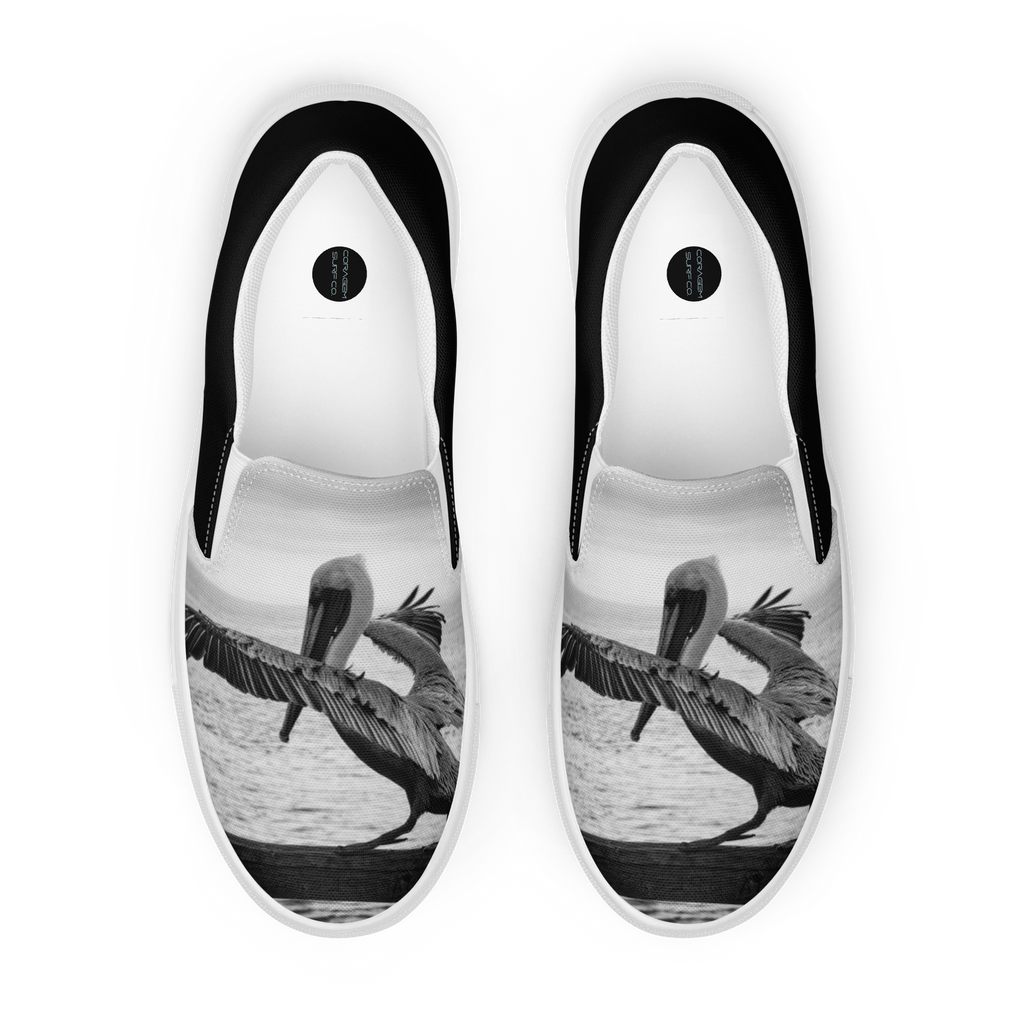 Pelican on a Pier Women’s slip-on canvas shoes