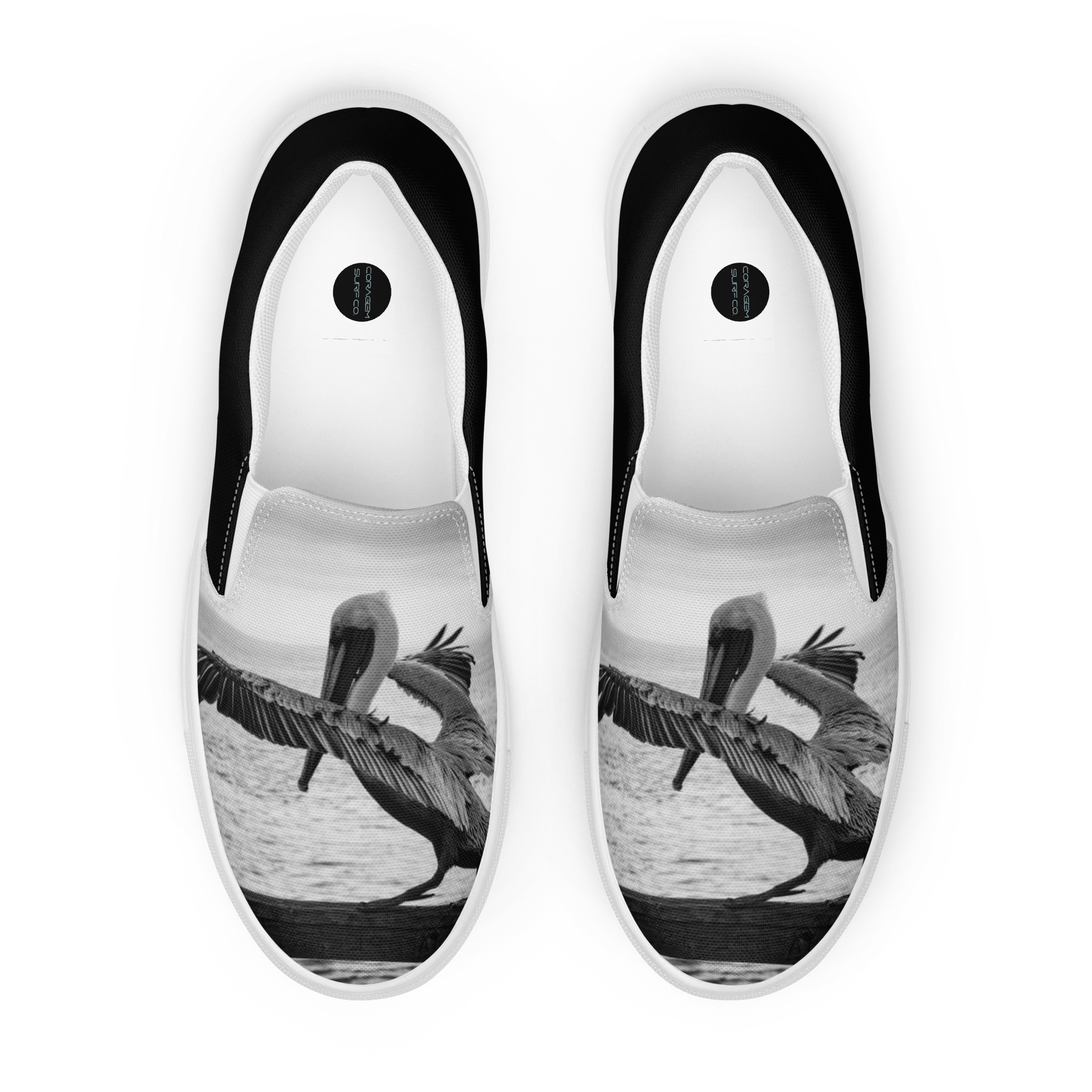 Pelican on a Pier Women’s slip-on canvas shoes
