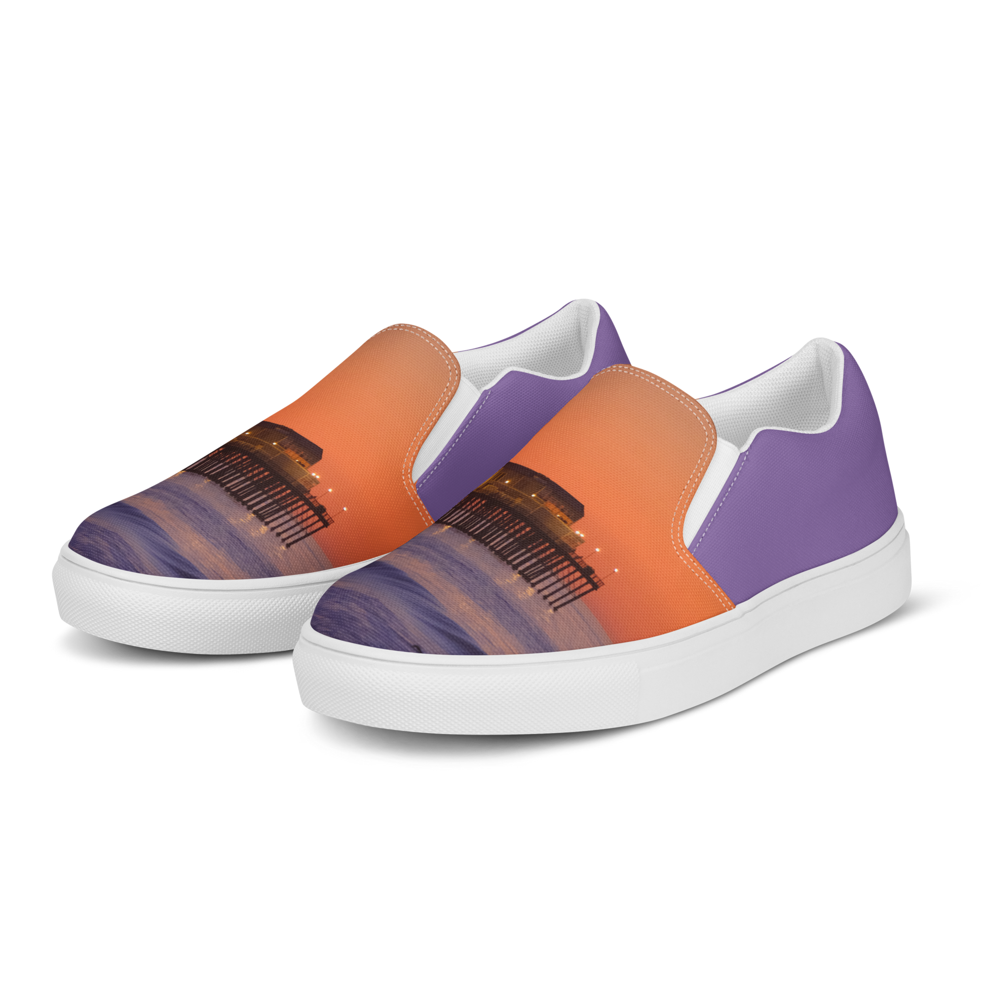 Sunset Pier women’s slip-on canvas shoes