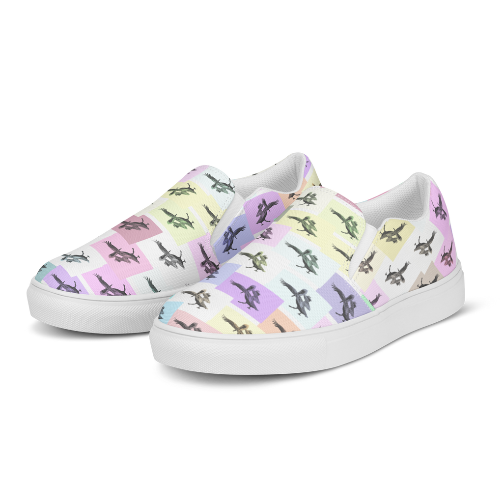 Pretty Pelicans Women’s slip-on canvas shoes