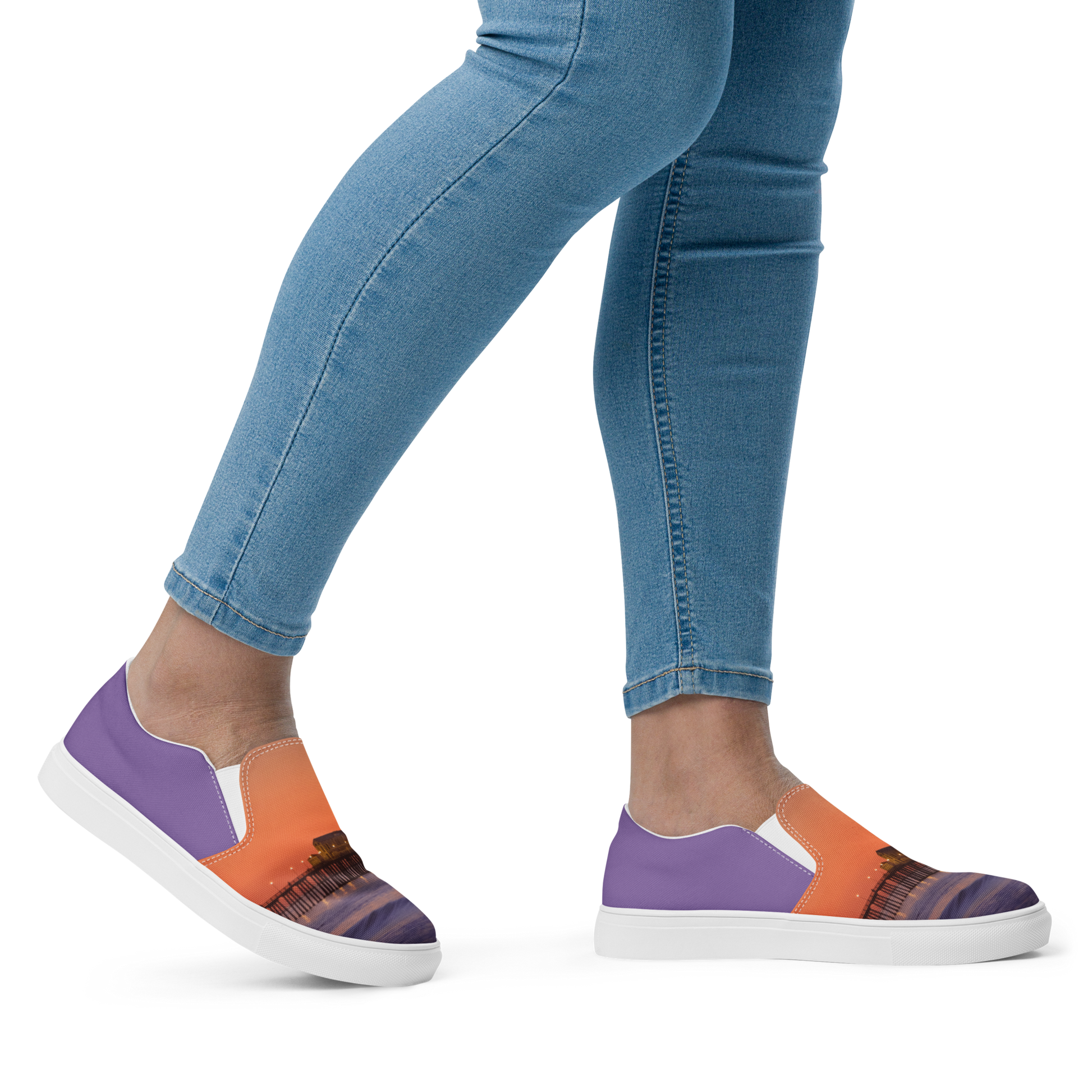 Sunset Pier women’s slip-on canvas shoes