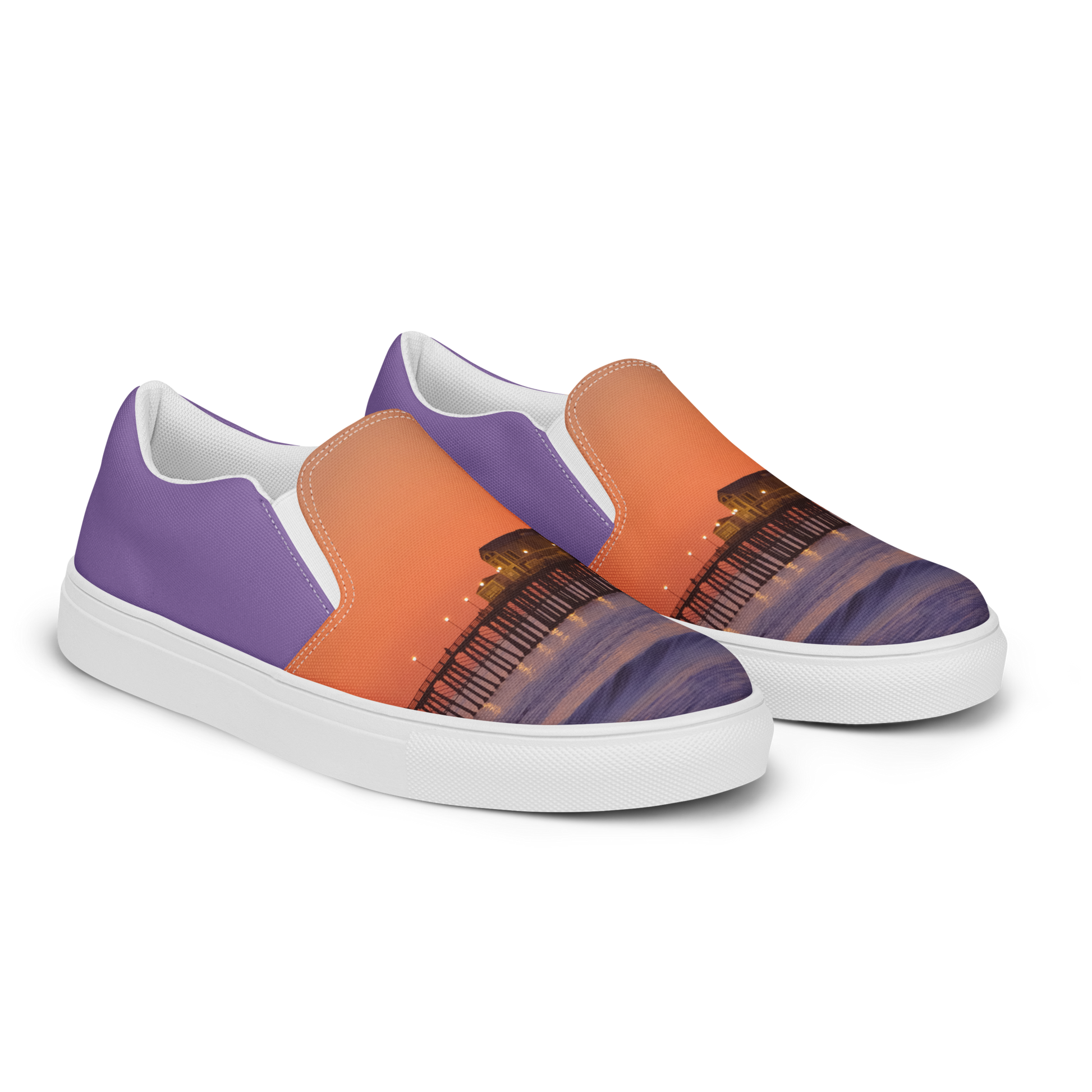 Sunset Pier women’s slip-on canvas shoes