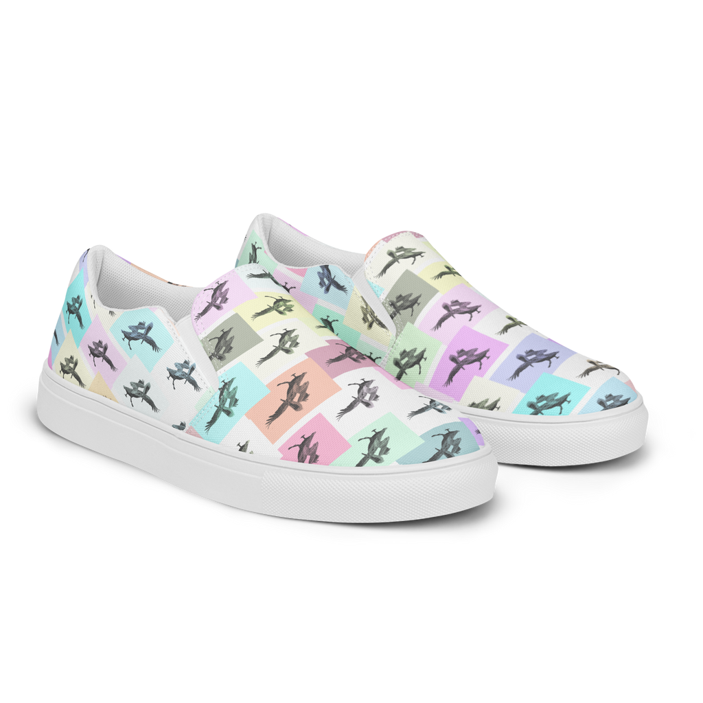 Pretty Pelicans Women’s slip-on canvas shoes